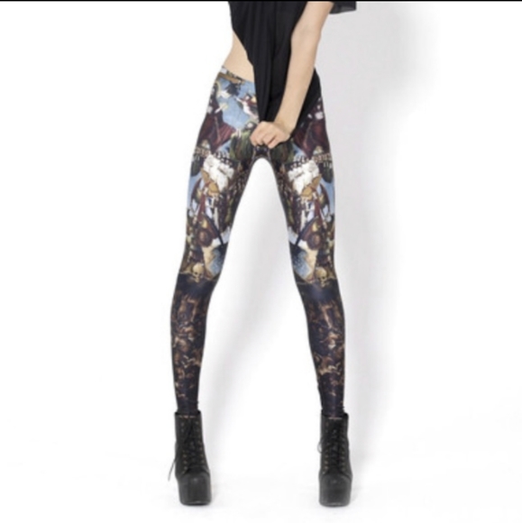 BLACK MILK leggings XS renaissance painting - Picture 1 of 8
